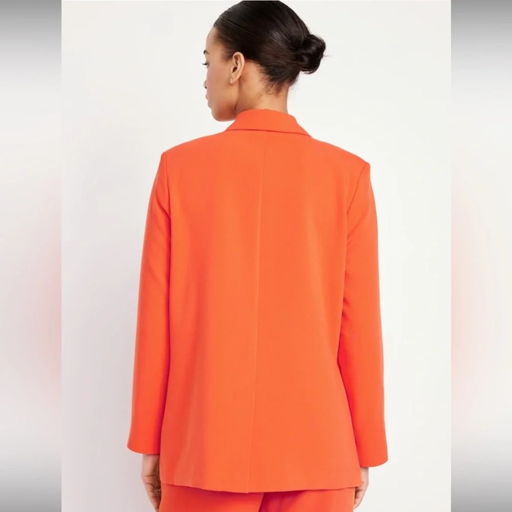 Vibrant Orange Taylor Relaxed Suit Blazer Sold Out Online - Picture 2 of 6